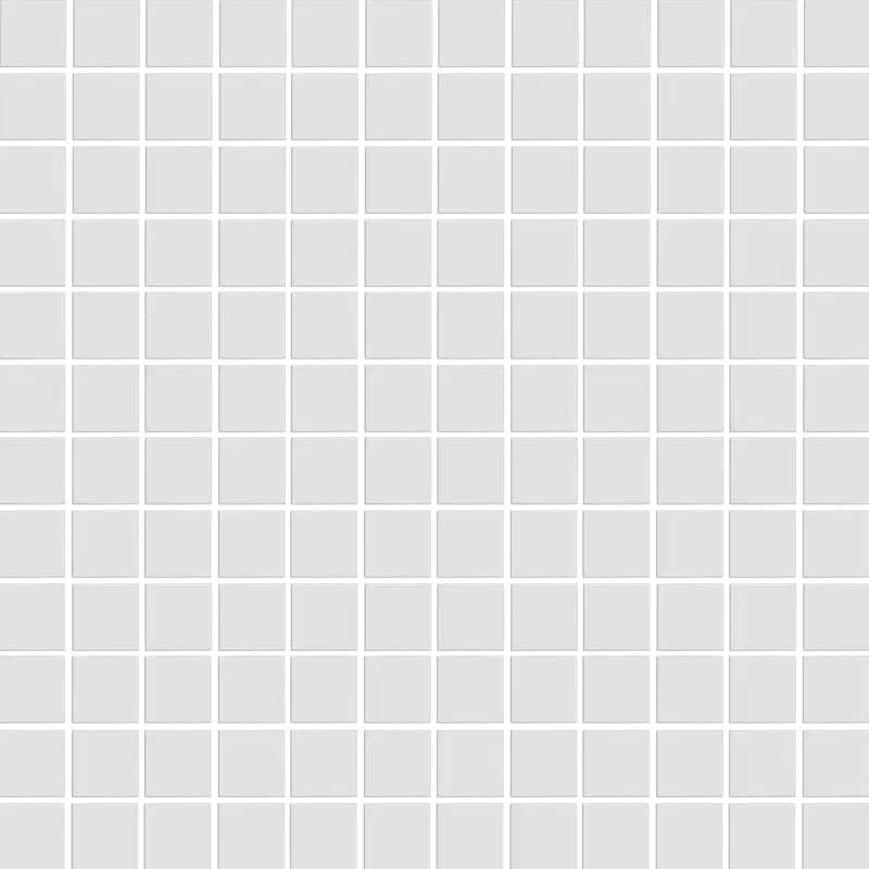 MG WHITE 1X1 SQUARES 12X12 MOSAIC