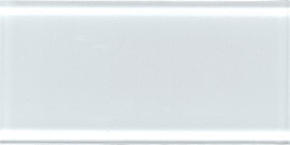 Color Wave Feather White Straight Joint 1X6 Glass