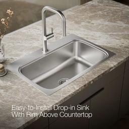 Verse 33" Single Basin Drop In kitchen Sink With Single Faucet Hole - azdzkcuhoaea0h7veszz@2x.jpg
