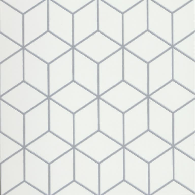 GEOMETRY CUBE GRAY 10X10
