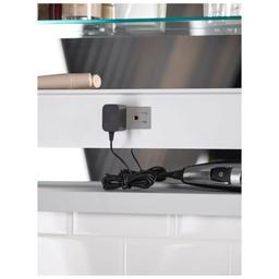 Verdera 24" x 30" Lighted Single Door Medicine Cabinet with Three Shelves, Built-in Outlets and Flip Out Magnifying Mirror - CA Title 24 Compliant - b0ulwtq1tkzrkgvdozzz@2x.jpg