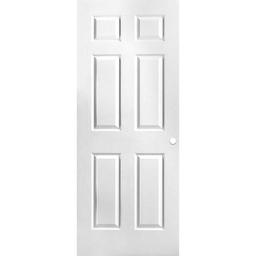 32 in. x 80 in. 6 Panel Primed Textured Hollow Core Composite Interior Door Slab with Bore - b4sudqndkq7gfpxgxl6t@2x.jpg