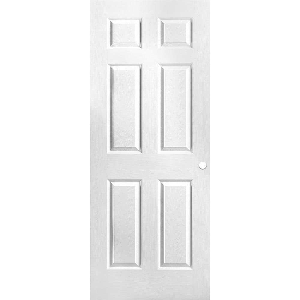 32 in. x 80 in. 6 Panel Primed Textured Hollow Core Composite Interior Door Slab with Bore - b4sudqndkq7gfpxgxl6t@2x.jpg