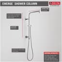 Emerge 18" Round Shower Column with Hose and Integrated Diverter - Less Shower Head and Hand Shower - b9ywxjekb4kzitpknjal@2x.jpg