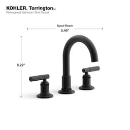 KOHLER Torrington 8 in. Widespread Double Handle Bathroom Faucet in Matte Black R34478-4D-BL - ba7z6pqkc6s8bbmtn7fg@2x.jpg