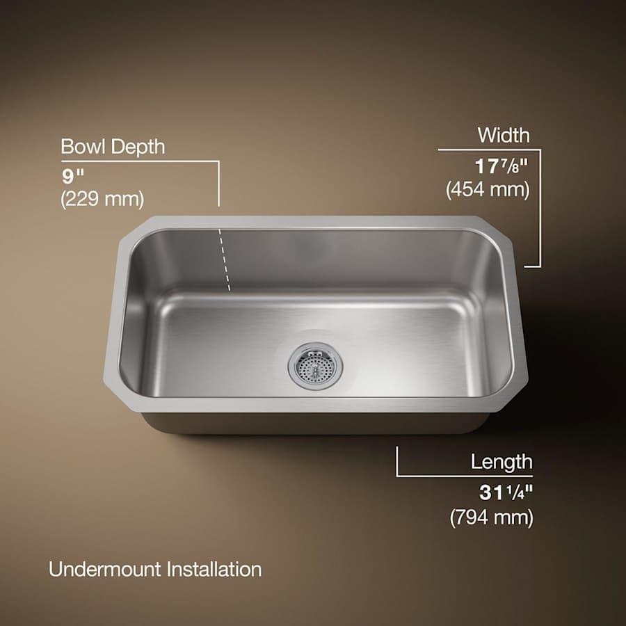 Undertone 31-1/4" Undermount Single Basin Kitchen Sink with SilentShieldâ¢ Technology - baaobaxsgtymlcacr3by@2x.jpg