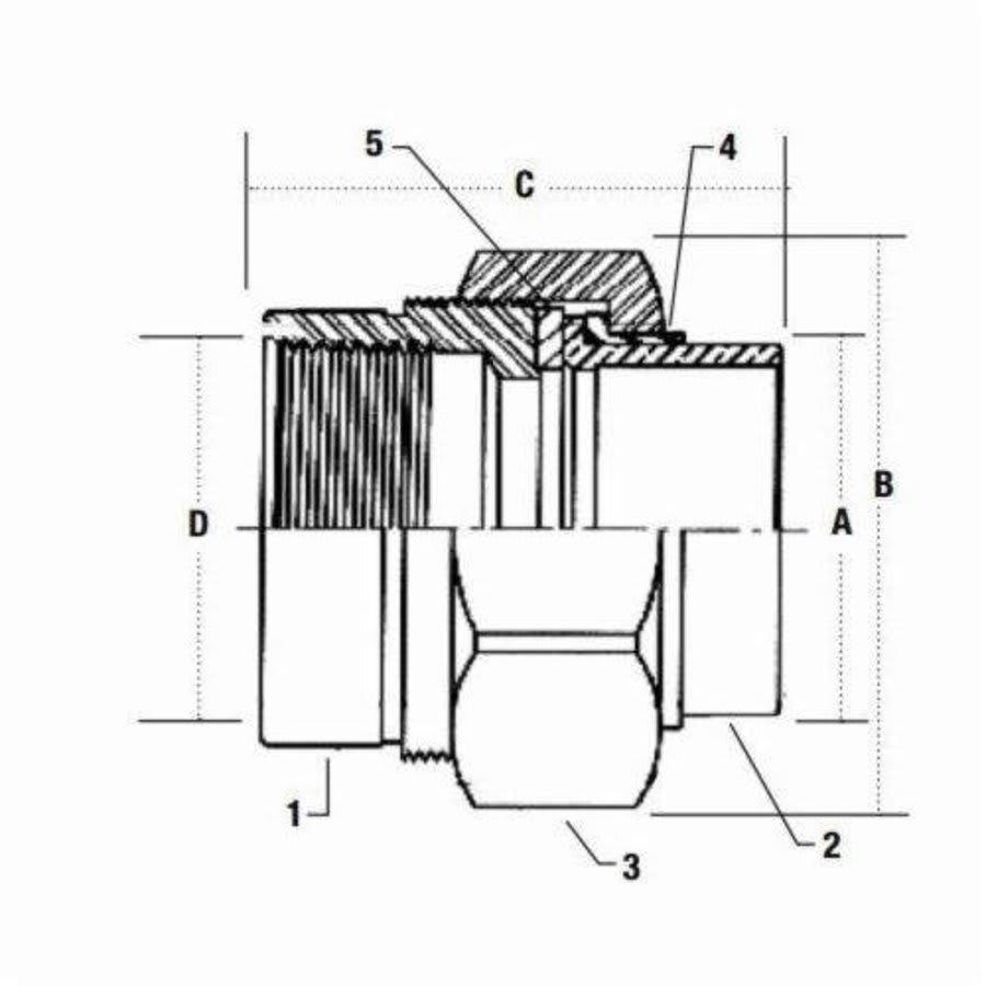 Dielectric Union, 3/4 in, C x FNPT - bbnifyltedt2x6wfasm6@2x.jpg