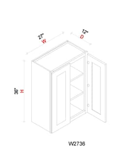 Wall Cabinet - 27"W x 36"H x 12"D - bcnjhvt82bllynrnadqz@2x.jpg