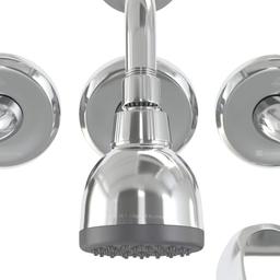 Glacier Bay Aragon Triple Handle 1-Spray Tub and Shower Faucet 1.8 GPM in Chrome (Valve Included) - bgbbr9fc4dc6qlo2b3rj@2x.jpg