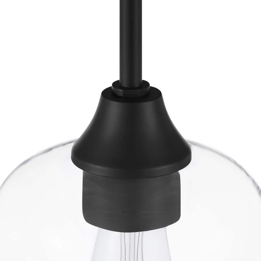 Pavlen 5.5 in. 1-Light Black Mini Pendant with Clear Glass Shade - bhoh1hme0beclhfmm4w1@2x.jpg