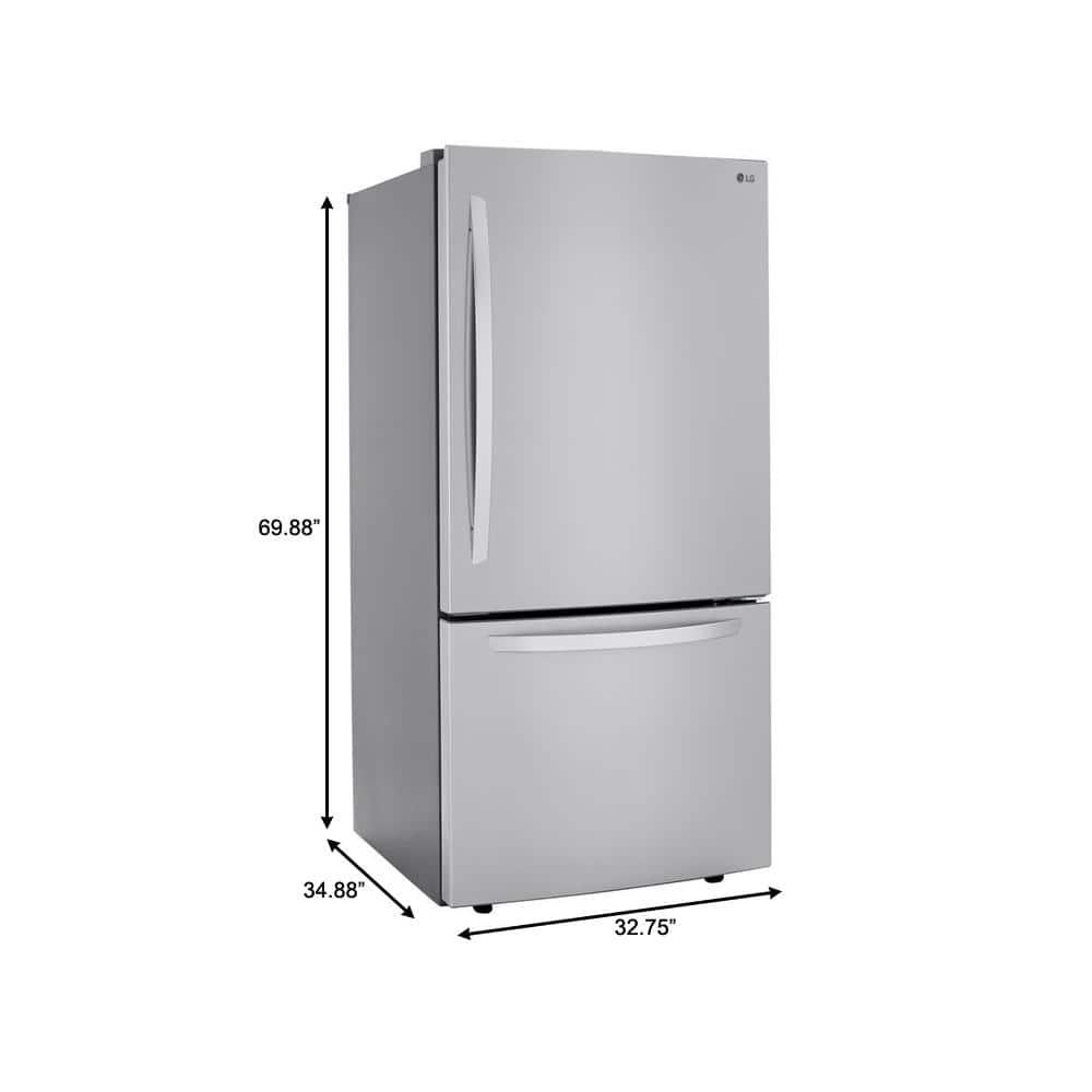 33 in. W 26 cu. ft. Bottom Freezer Refrigerator w/ Multi-Air Flow and Smart Cooling in PrintProof Stainless Steel - bhozyomnlwbl6zzgxhnw@2x.jpg
