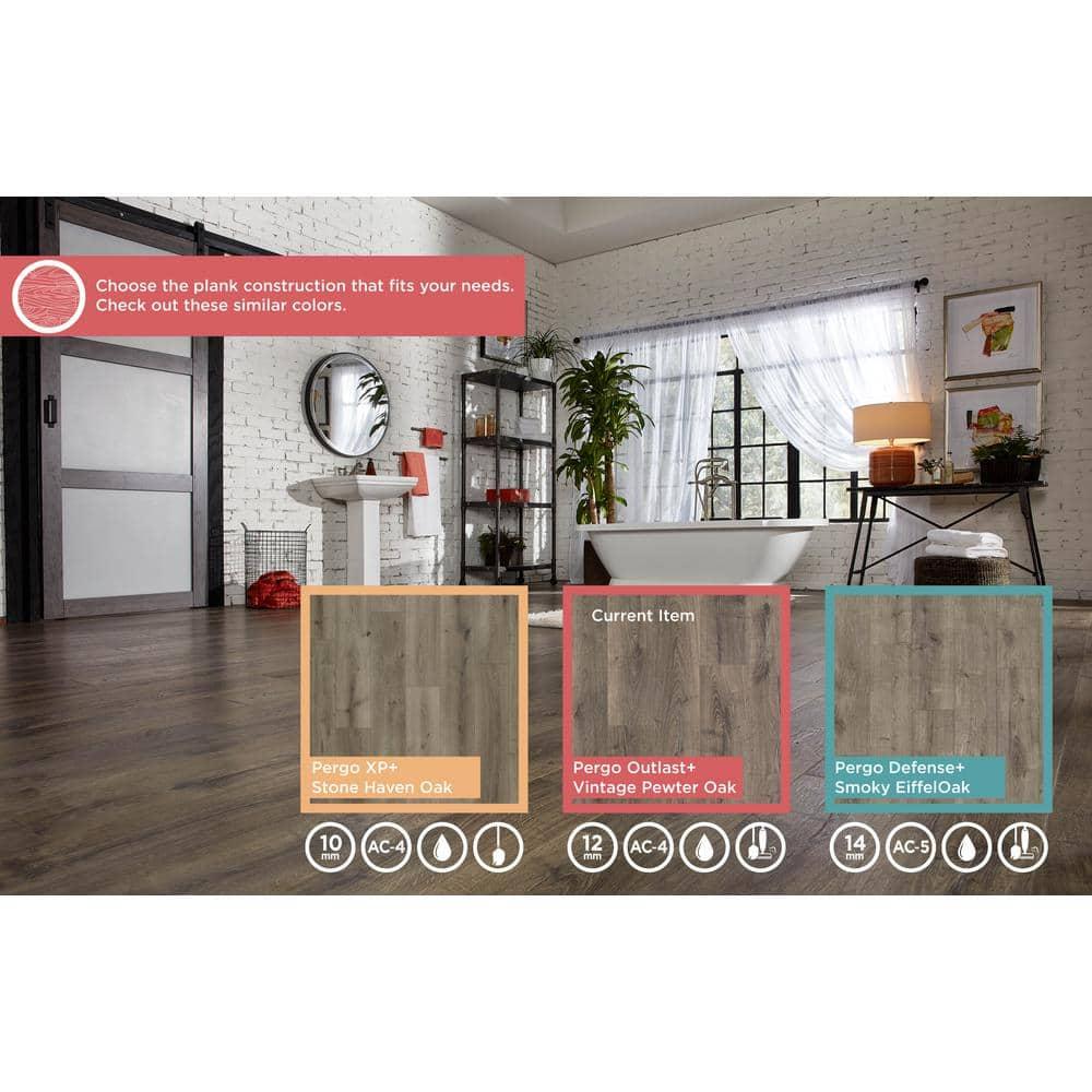 Outlast+ Vintage Pewter Oak 12 mm T x 7.4 in. W Waterproof Laminate Wood Flooring (19.6 sqft/case) - bjnrgjdvxruqtakxwkjj@2x.jpg
