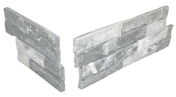 Stacked Stone Mountain Glacier Rectangle, Natural Cleft 6X24