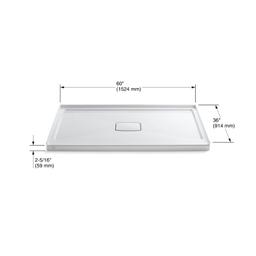 Archer 60" x 36" Single Threshold Center Drain Shower Base with Removable Drain Cover - bki93ovtylkwqj1gw6ru@2x.jpg