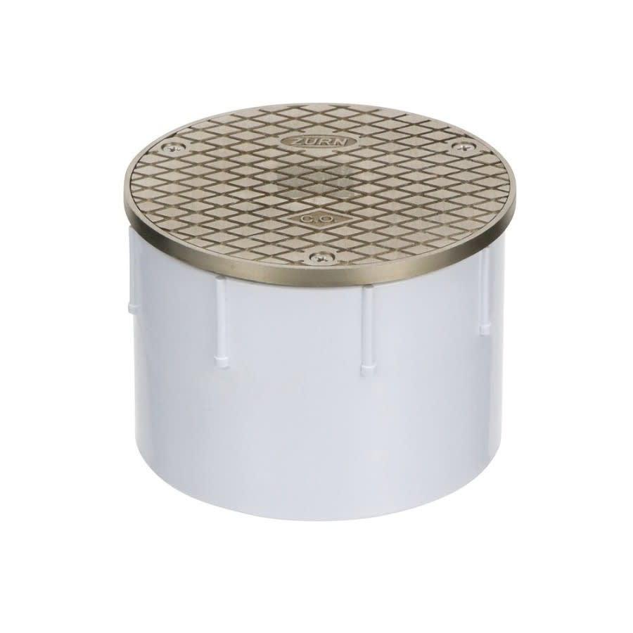Cleanout With Top, 4 in Outlet, Thread, 5-3/16 in Cover, Round, Nickel Bronze - bl4bcbnzgio43jvlew0m@2x.jpg