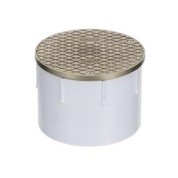 Cleanout With Top, 4 in Outlet, Thread, 5-3/16 in Cover, Round, Nickel Bronze - bl4bcbnzgio43jvlew0m@2x.jpg