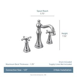 Weymouth Double Handle Widespread Bathroom Faucet - Pop-Up Drain Included - bm3plerug6casobnyool@2x.jpg