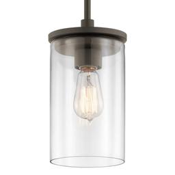 Crosby Single Light 6" Wide Mini Pendant with Clear Glass Shade - bmcdcviloandasmcy8ql@2x.jpg