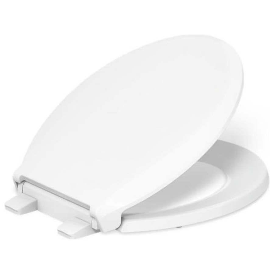 Cachet Round Toilet Seat with Quiet-Close, Grip Tight, and Quick-Attach