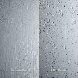 Revel 70" High x 43-1/8 - 48" Wide Pivot Frameless Shower Door with Thick Clear Glass - bmzjlzatqrywzecbvnbd@2x.jpg