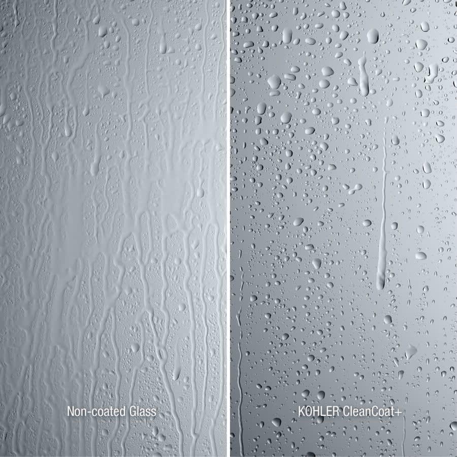 Revel 70" High x 43-1/8 - 48" Wide Pivot Frameless Shower Door with Thick Clear Glass - bmzjlzatqrywzecbvnbd@2x.jpg