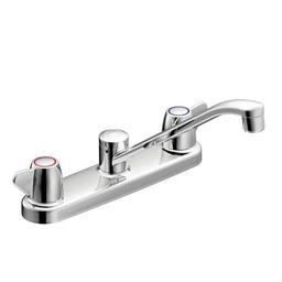 Cornerstone™ Kitchen Faucet, Deck Mount, ADA, 2 Lever Handle, 3-Hole, Chrome - bnv1pfxhpn7mjzjwjtpu@2x.jpg