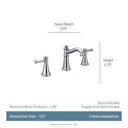 Belfield 1.2 GPM Widespread Bathroom Faucet - Includes Metal Pop-Up Drain Assembly - boq0rlxkmgmli2lwz8ze@2x.jpg