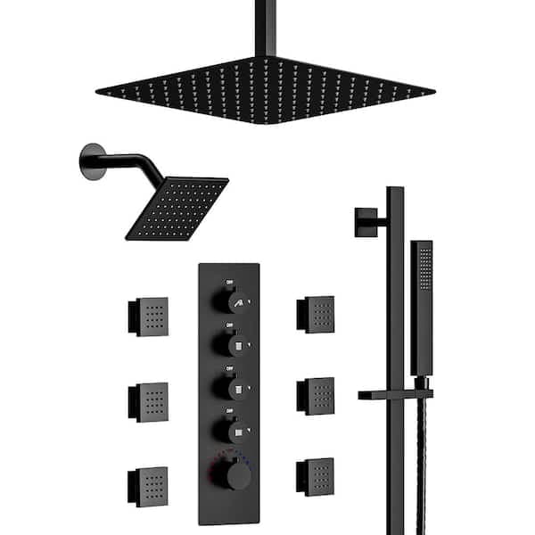 YAWWALK Thermostatic Valve 15-Spray 16 and 6 in. Ceiling Mount Dual Shower Head and Handheld Shower in Matte Black SRSFS-1031-BK16 - bp4me9azedxof27sw1ts@2x.jpg