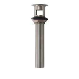 Two-Piece Plug with Overflow Holes, Grid Drain, Brushed Nickel Stainless - bpczywhmbreitumboj43@2x.jpg