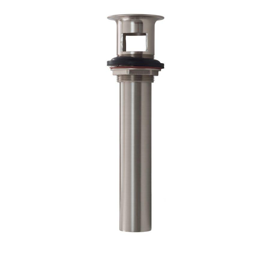 Two-Piece Plug with Overflow Holes, Grid Drain, Brushed Nickel Stainless - bpczywhmbreitumboj43@2x.jpg