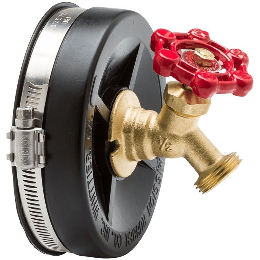 Band-Seal® End Cap With Hose Bibb, 5 in, Cast Iron/Plastic, SCH 40/STD, Rubber - bpdse2edjkfizbkbkayb@2x.jpg