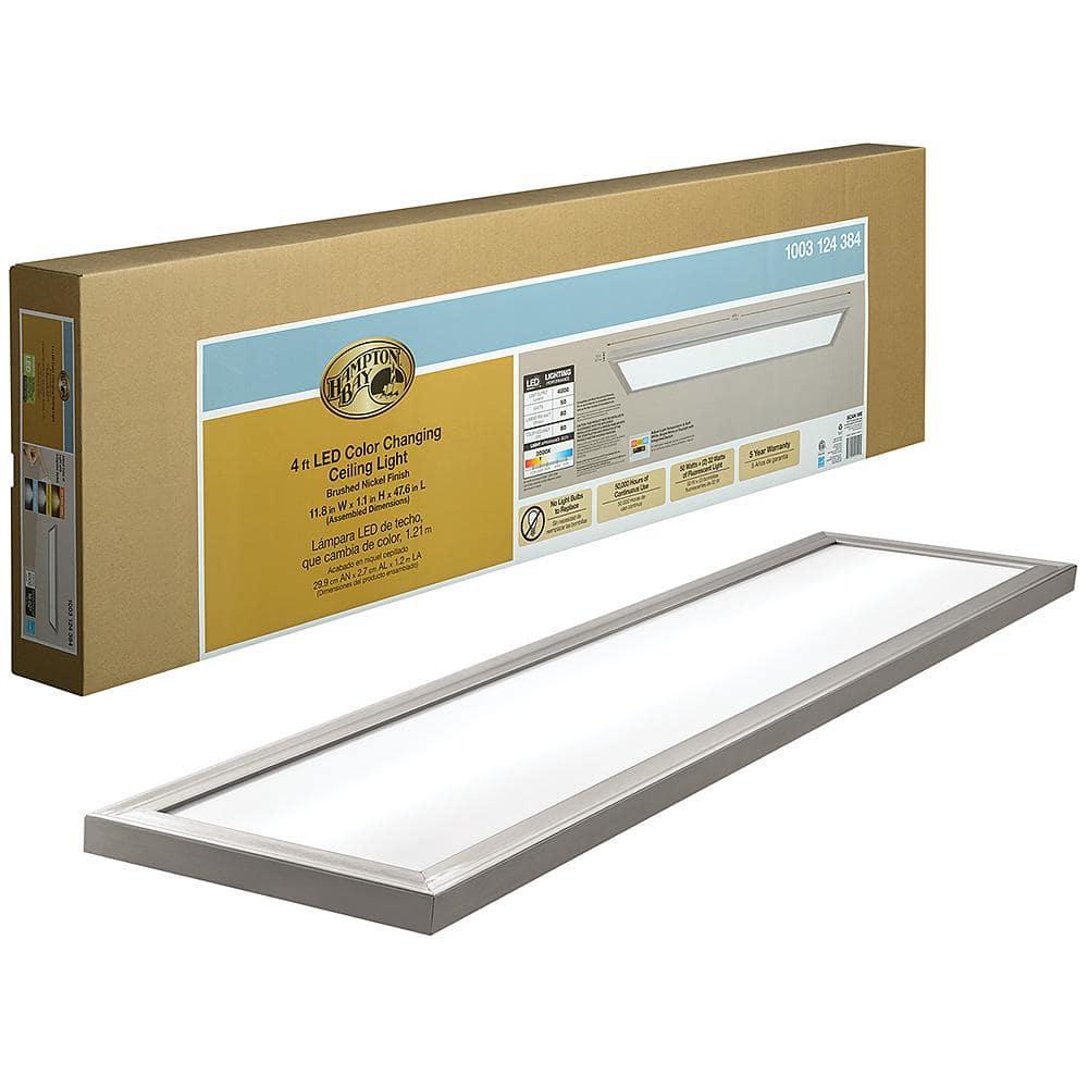48 in. x 12 in. Low Profile Selectable LED Flush Mount Ceiling Flat Panel Brushed Nickel Rectangle 4000 Lumens Dimmable - bqmlfni9twv4ykgnwbnj@2x.jpg
