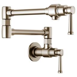 Artesso 4 GPM Wall Mounted Single Hole Kitchen Pot Filler Faucet - brizo-62825lf-stainless@2x.jpg