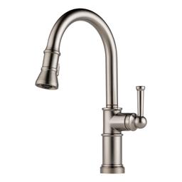 Artesso 1.8 GPM Single Hole Pull Down Kitchen Faucet with MagneDock - Limited Lifetime Warranty - brizo-63025lf-ss-11@2x.jpg