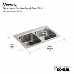 Verse 33" Double Basin Drop In Stainless Steel Kitchen Sink With Three Faucet Holes - bruoeow0tdqwlh3i3n73@2x.jpg