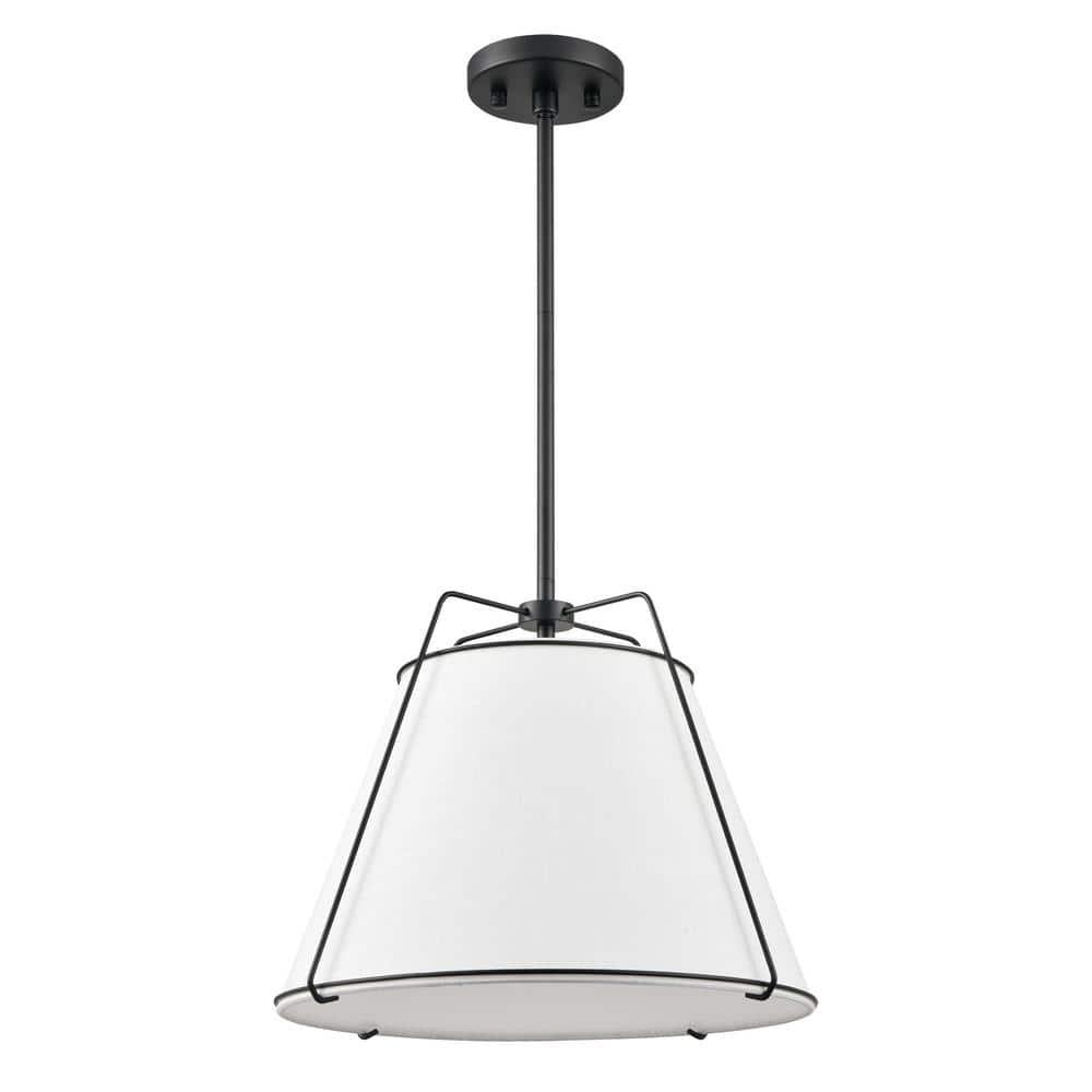 Lise 15 in. 1-Light Black Chandelier with Fabric Shade - bsqws6javrjzok1sk9ef@2x.jpg