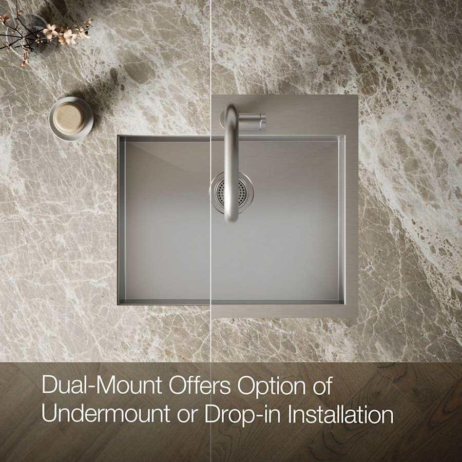 Vault 25" Single Basin Top-Mount/Under-Mount 18-Gauge Stainless Steel Kitchen Sink with SilentShield - bt0l50tgqmbdbpeyjs96@2x.jpg