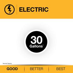 Performance 30 Gal. 3800-Watt Elements Short Electric Water Heater with 6-Year Tank Warranty and 240-Volt - busigqdvtdkerotvsc7s@2x.jpg