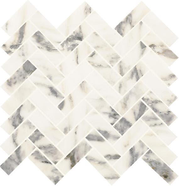 Eclessia Marble Arabescato Argento Herringbone 1X3 Honed