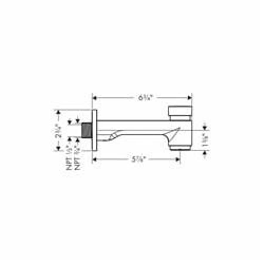 Metris S Tub Spout, Wall Mount, Polished Chrome - buxhbvanlxahzbtragmw@2x.jpg