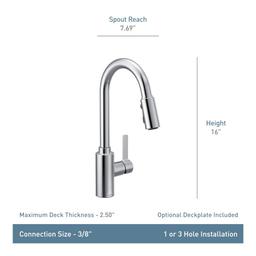 Genta LX Pull-Down Spray Kitchen Faucet with PowerClean Technology - bw6jfj7us0dysfxxbwkn@2x.jpg