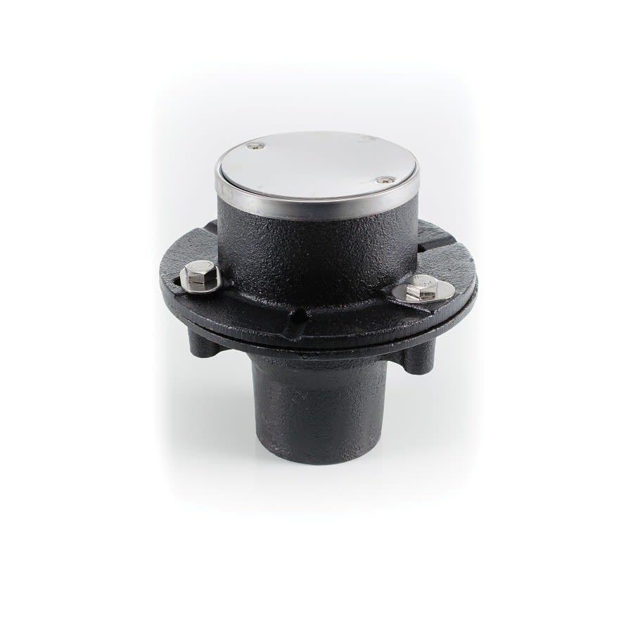 Quick Test Shower Drain, 2 in, No Hub, Cast Iron Drain, Polished Chrome - bwtvhlowbimbmcbc6vpp@2x.jpg