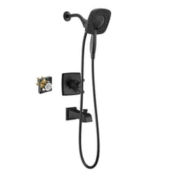 Delta Ashlyn In2ition Single Handle 4-Spray Tub and Shower Faucet 1.75 GPM in Matte Black Valve Included FVS17464-BL-I - bzqu4502skfqk4mhqqxp@2x.jpg