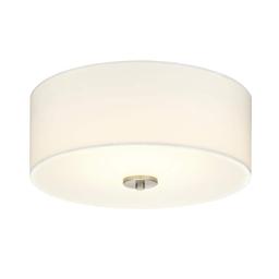 Inspire Collection 13 in. Transitional Brushed Nickel LED Bedroom Drum Shade Ceiling Light with White Linen Shade - bzrgkbkyoyustywurfa6@2x.jpg