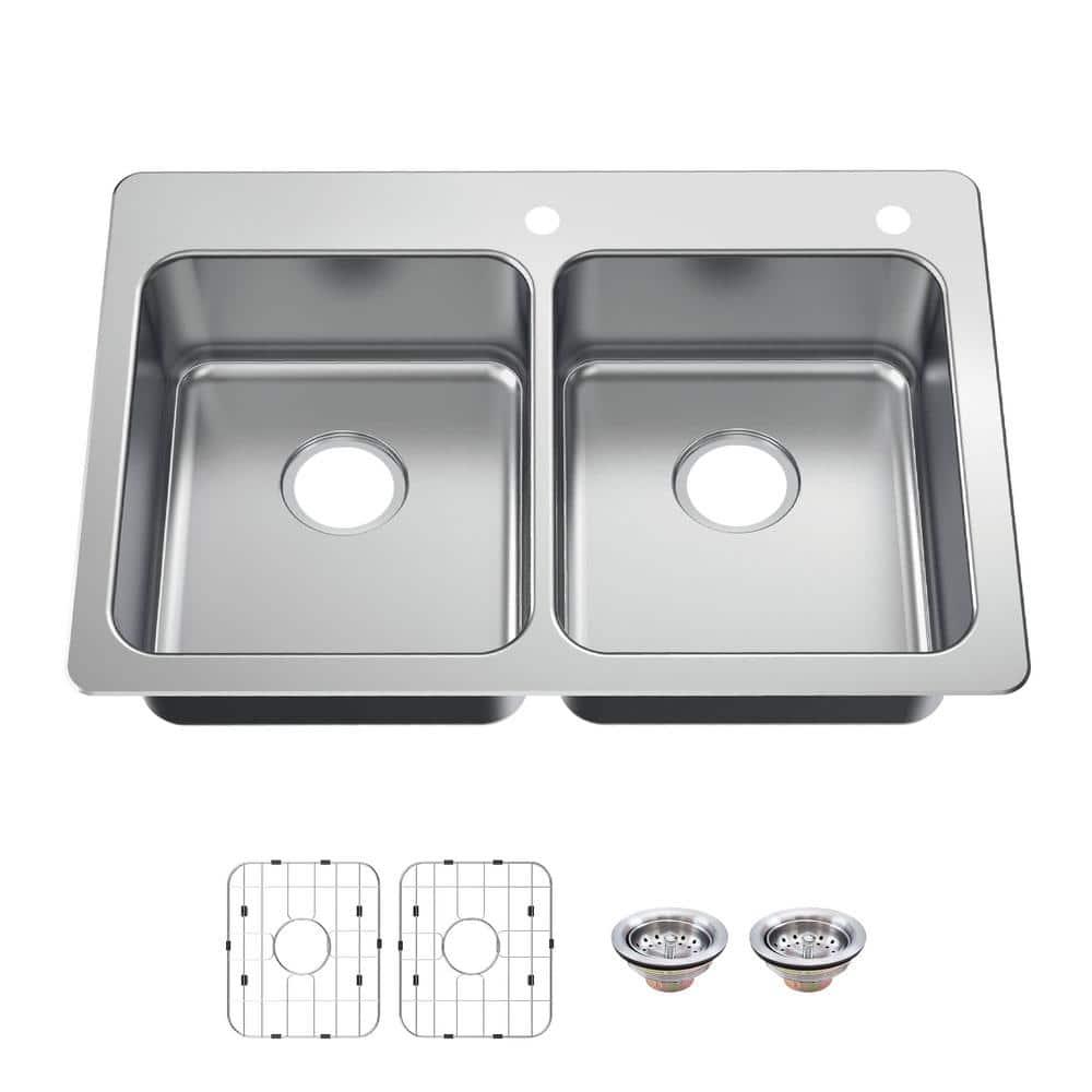 Bratten 33 in. Drop-In 50/50 Double Bowl 18 Gauge Stainless Steel Kitchen Sink with Accessories - bzwqzztfhtykgtvpe3xy@2x.jpg
