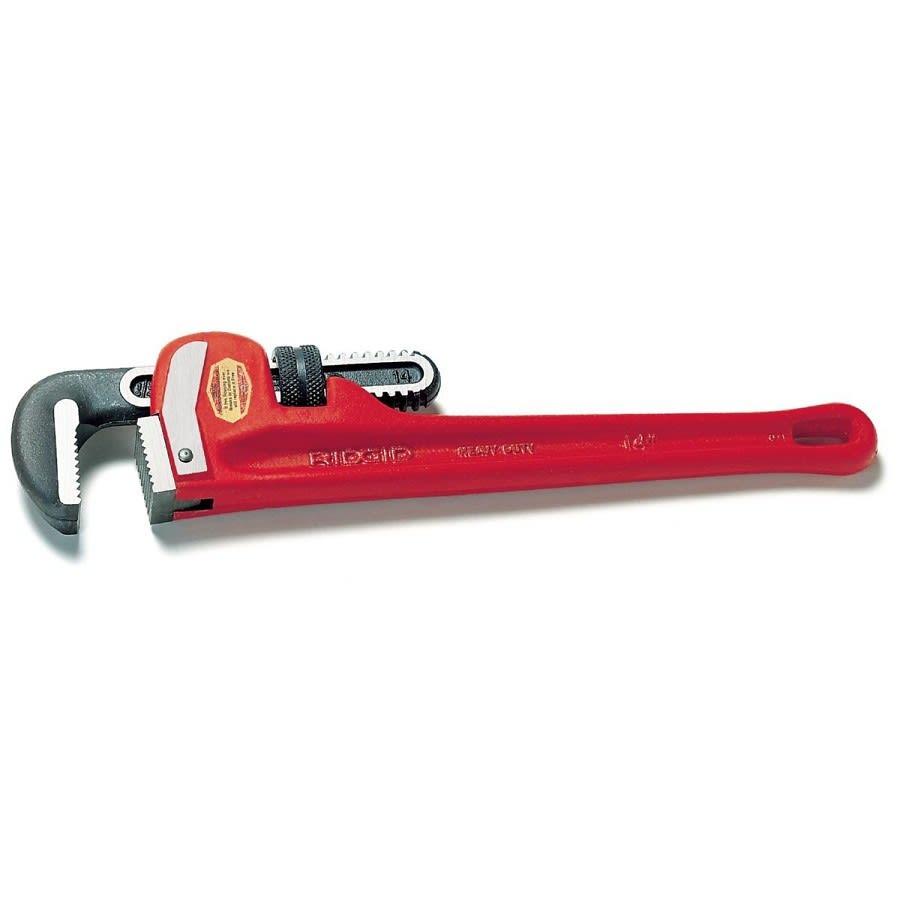 Heavy Duty Straight Pipe Wrench, 5 in Pipe, 36 in OAL, Floating Forged Hook Jaw, Ductile Iron Handle, Knurled Nut Adjustment, Red - c3hypkx81nly0totmzad@2x.jpg