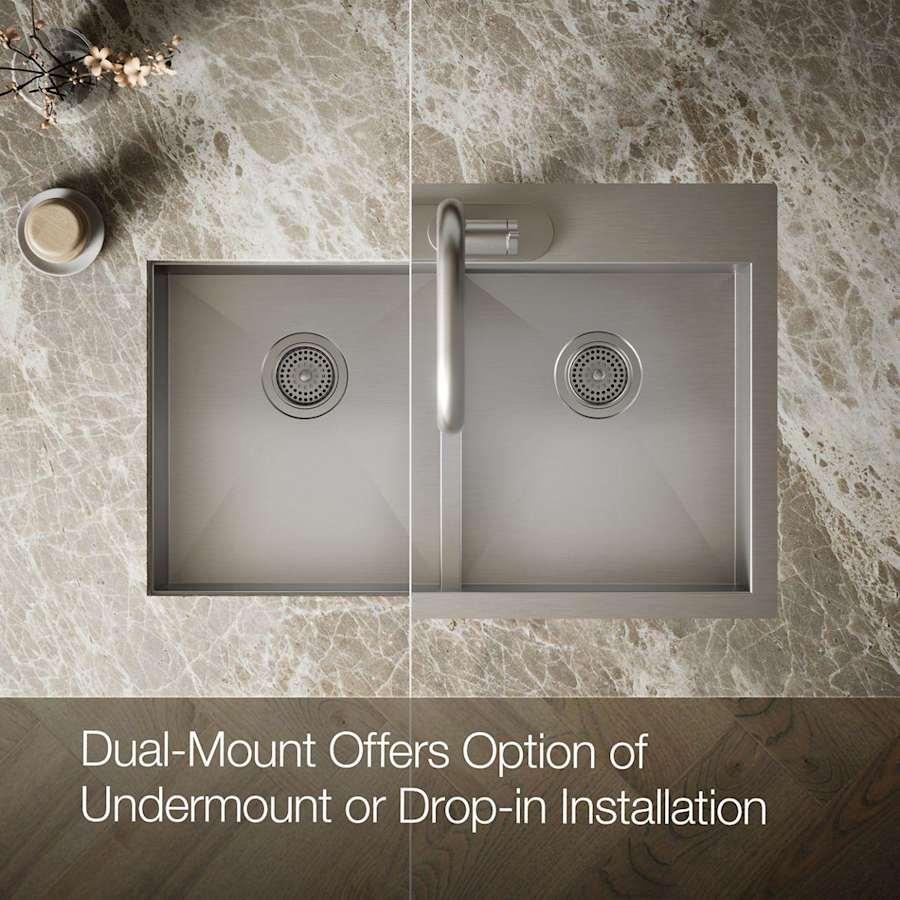 Vault 33" Double Basin Top-Mount/Under-Mount 18-Gauge Stainless Steel Kitchen Sink with Smart Divide - c3nhlqewnyqg2qbw3ysj@2x.jpg