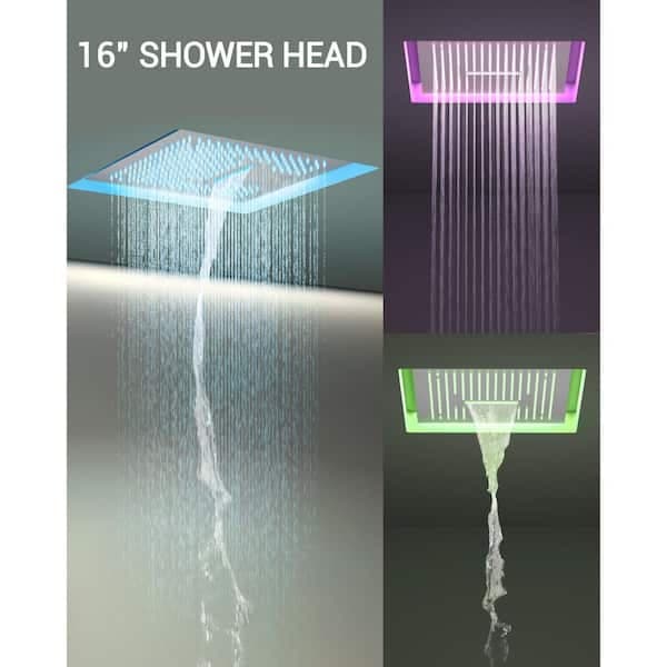 YAWWALK Thermostatic 15-Spray 16 in. Ceiling Mount Square LED Mood Lighting Shower System with Valve in Brushed Nickel CR1-S027-16NI-1 - c4gosnjbogcwmtbeqrpn@2x.jpg