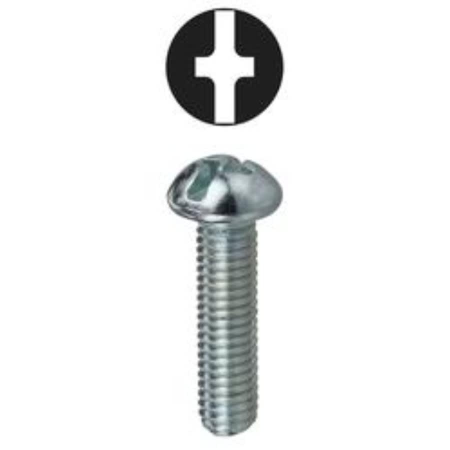 Machine Screw, 1/4-20, 3 in OAL, Steel, Round Head, Zinc Plated, Phillips®/Slotted Drive - c9dc5xi05fjisuyjpgau@2x.jpg