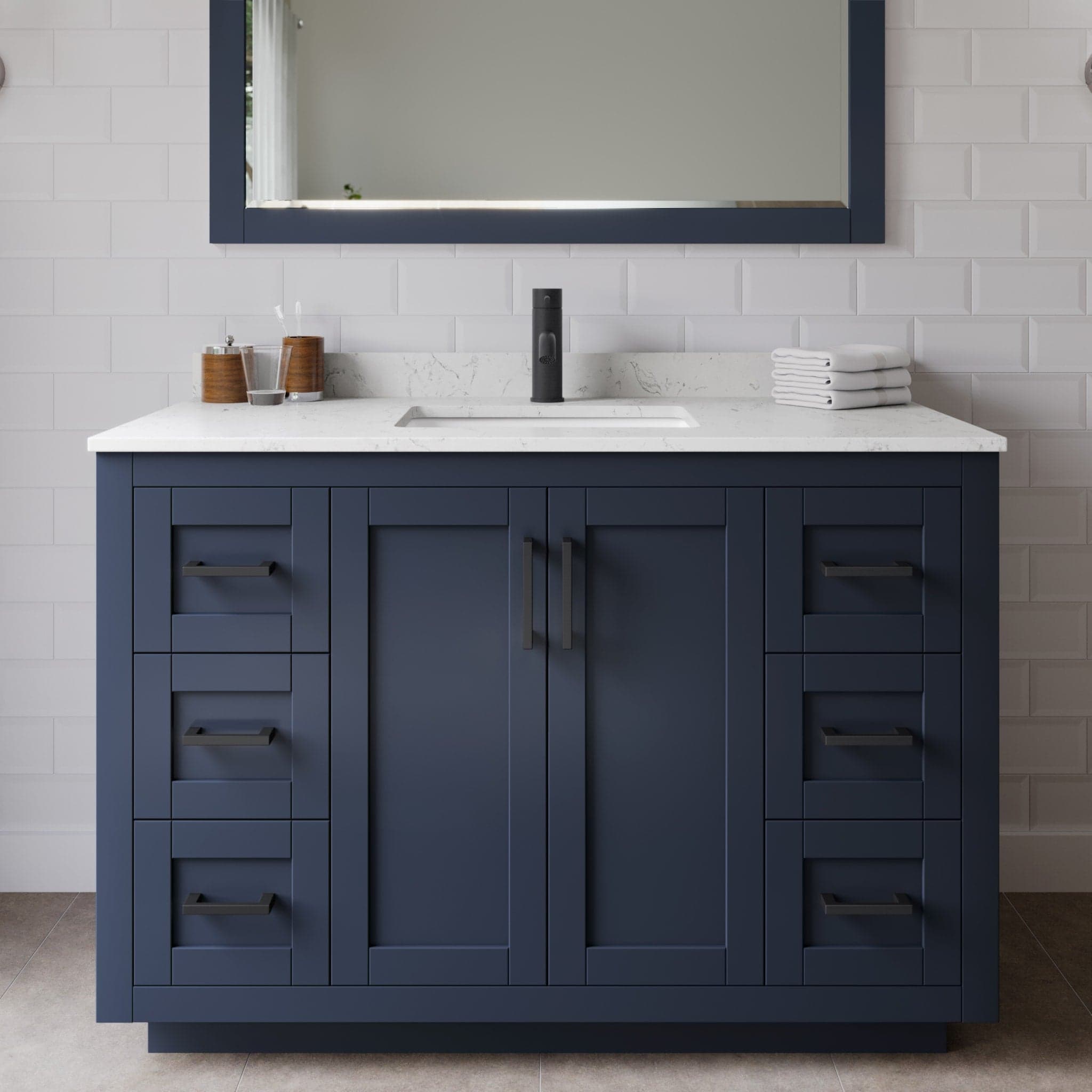 Miranda Single Bathroom Vanity - 48W x 33.75H x 22D